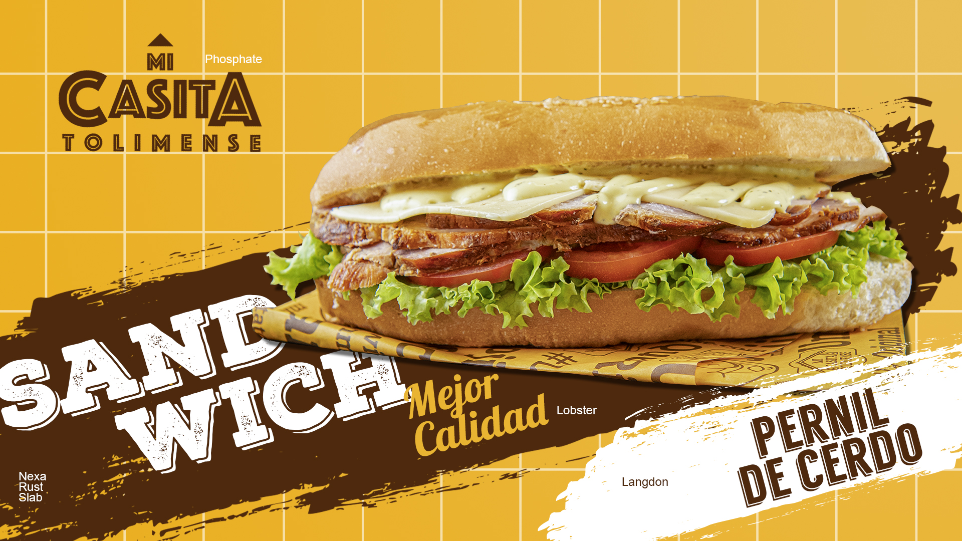 Sandwich de pernil de cerdo